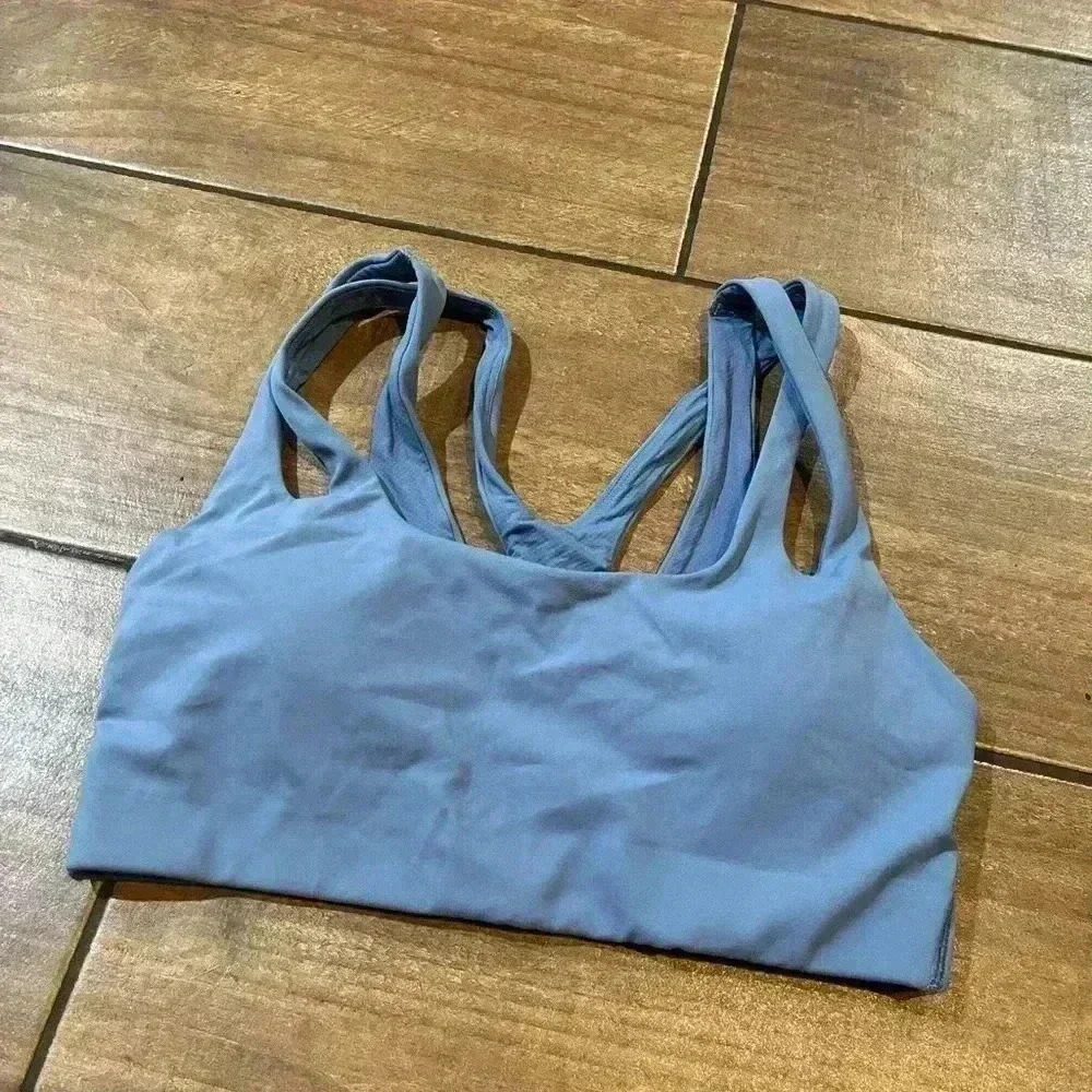 Athleta asana sports bra cottage blue small - Picture 4 of 5